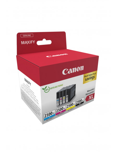 Canon 9254B010 cartuccia d'inchiostro 4 pz Originale Resa elevata (XL) Nero, Ciano, Magenta, Giallo