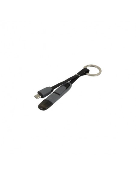 Atlantis Land P019-RC-MLMM cavo USB Micro-USB B Micro-USB B/Lightning Nero, Grigio