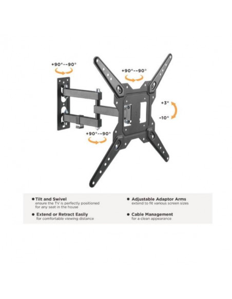 23"-55" FULL MOTION TV WALL MOUNT