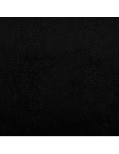 Poggiapiedi Nero 60x50x41 cm in Tessuto Microfibra