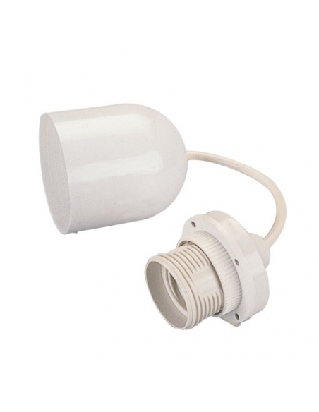 Portalampada Poly Pool PP0373 Con Cavo Fissaggio a Soffitto Bianco