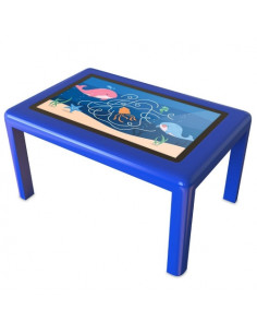 TAVOLO INTERATTIVO MULTIMEDIALE TOUCH ATLANTIS 43" E77-ID43A2L - OCTA CORE + 4/64GB - ANDROID 13 + DOPPIO SET DI GAMBE 52cm e 76