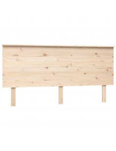 Testiera per Letto 164x6x82,5 cm Legno Massello di Pino 2