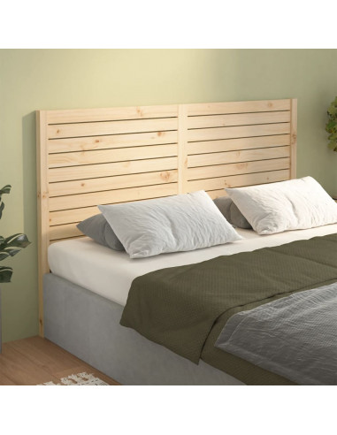 Testiera per Letto 146x4x100 cm in Legno Massello di Pino