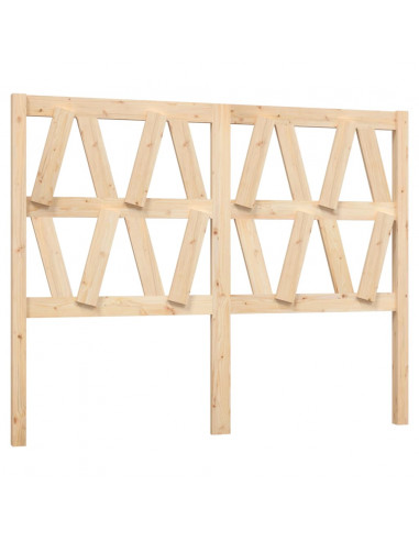 Testiera per Letto 146x4x100 cm in Legno Massello di Pino