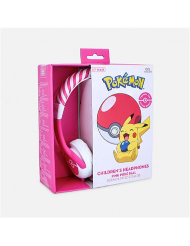 POKEMON PINK PO CHILDREN HEADPHONES