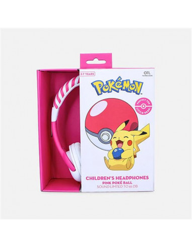 POKEMON PINK PO CHILDREN HEADPHONES