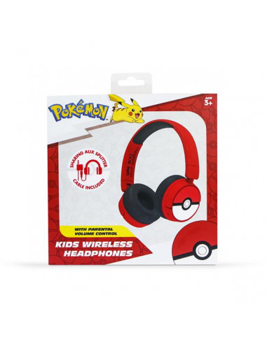 POKEMON POKEBALL KIDS BT HEADPHONES