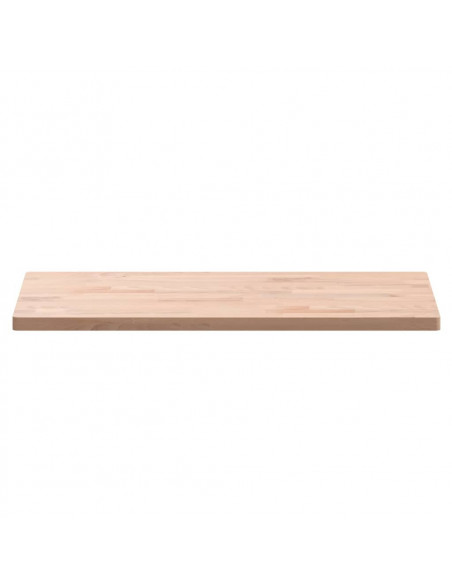 Piano Tavolo 80x40x2,5cm Rettangolare Legno Massello di Faggio