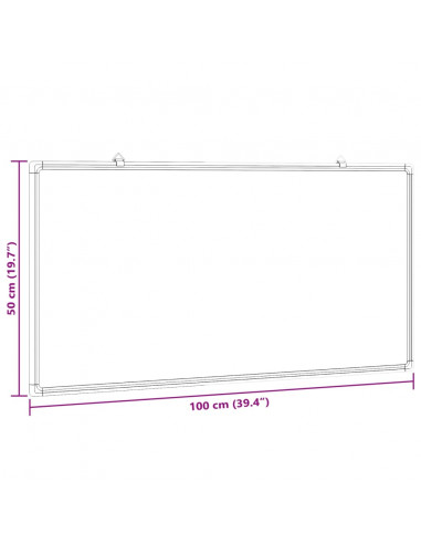 Lavagna Magnetica 100x50x1,7 cm in Alluminio