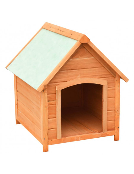 Cuccia per Cani in Legno Massello di Pino e Abete 72x85x82 cm