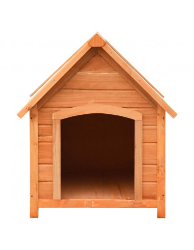 Cuccia per Cani in Legno Massello di Pino e Abete 72x85x82 cm