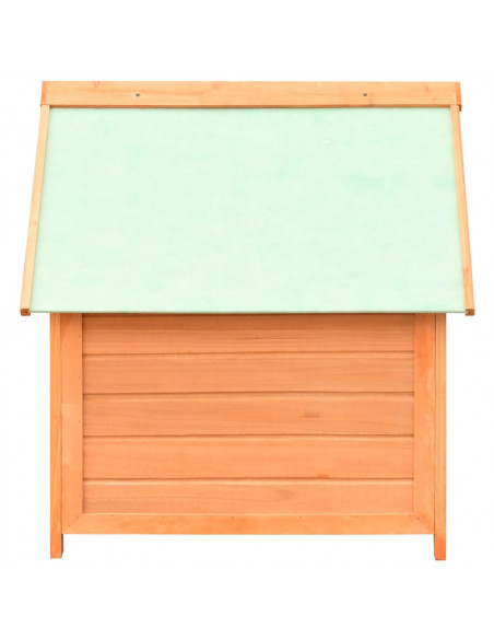 Cuccia per Cani in Legno Massello di Pino e Abete 72x85x82 cm