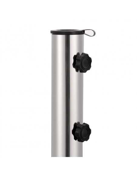Base per Parasole in Granito 30 kg Quadrata Nera