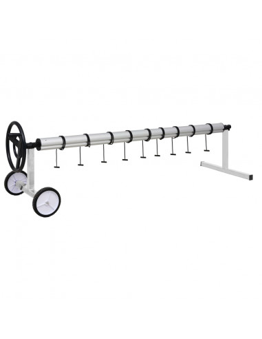 Rullo di Copertura per Piscina con Base in Acciaio Inox