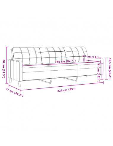 Set di Divani 4 pz con Cuscini rosa in Velluto