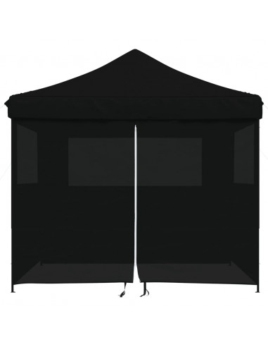 Tendone per Feste Pieghevole Pop-Up con 4 Pareti Nero