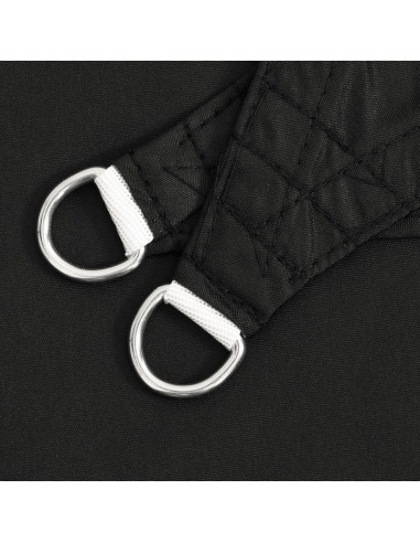 Parasole a Vela Oxford Triangolare 5x7x7 m Nero