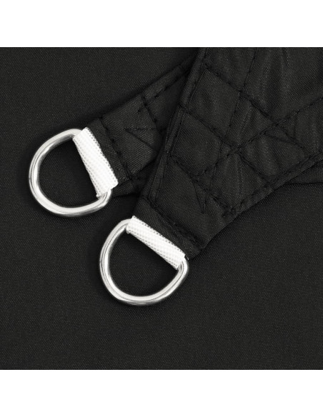 Parasole a Vela Oxford Triangolare 5x7x7 m Nero