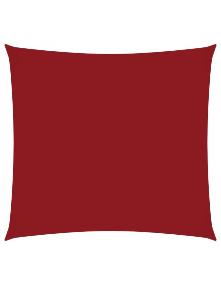 Vela Parasole in Tela Oxford Quadrata 4x4 m Rossa