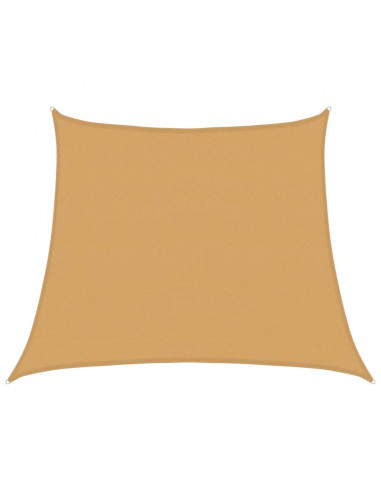 Vela Parasole 160 g/m² Trapezio Grigio Chiaro 3/4x3 m in HDPE