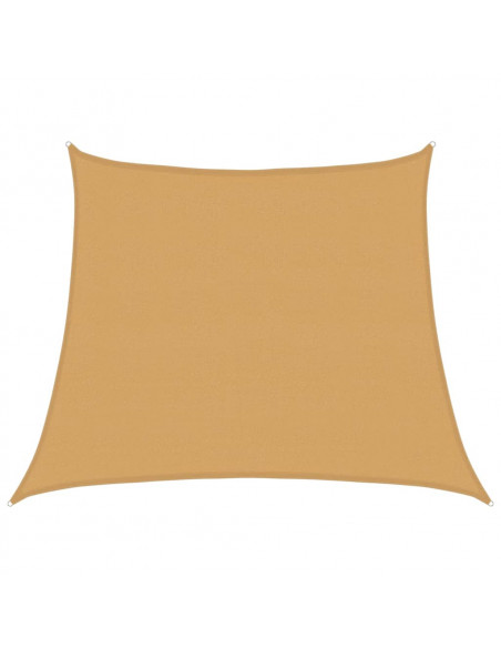Vela Parasole 160 g/m² Trapezio Grigio Chiaro 3/4x3 m in HDPE