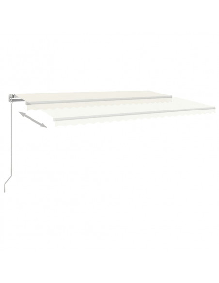 Tenda da Sole Retrattile Manuale 500x350 cm Crema