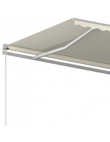 Tenda da Sole Retrattile Manuale 500x350 cm Crema