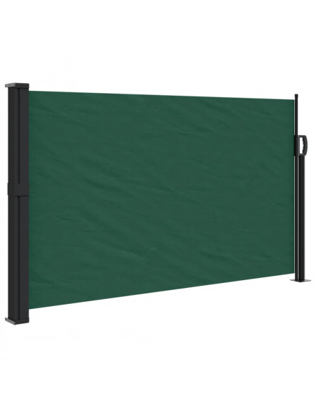 Tenda da Sole Laterale Retrattile Verde Scuro 120x500 cm