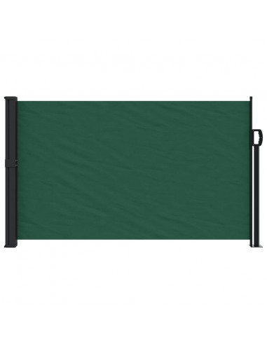 Tenda da Sole Laterale Retrattile Verde Scuro 120x500 cm
