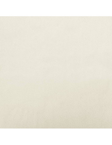 Set di Divani 4 pz con Cuscini e Rinforzi Crema in Velluto