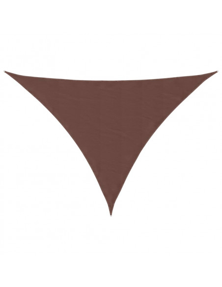 Parasole a Vela Oxford Triangolare 4x5x6,4 m Marrone