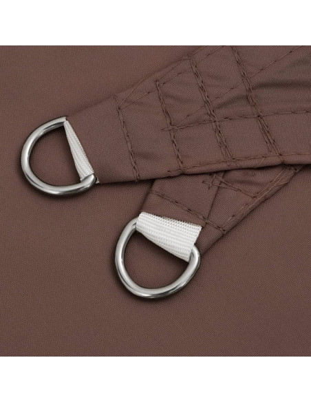 Parasole a Vela Oxford Triangolare 4x5x6,4 m Marrone