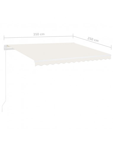 Tenda da Sole Automatica Autoportante 350x250 cm Crema