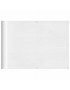 Paravento da Balcone Bianco 75x800 cm 100% Poliestere Oxford 2
