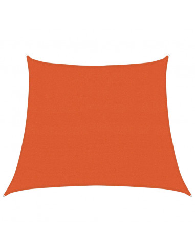 Vela Parasole 160 g/m² Trapezio Arancione 3/4x3 m in HDPE