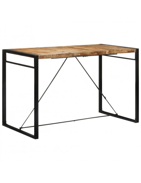Tavolo da Bar 175x90x110 cm in Legno Grezzo Massello di Mango