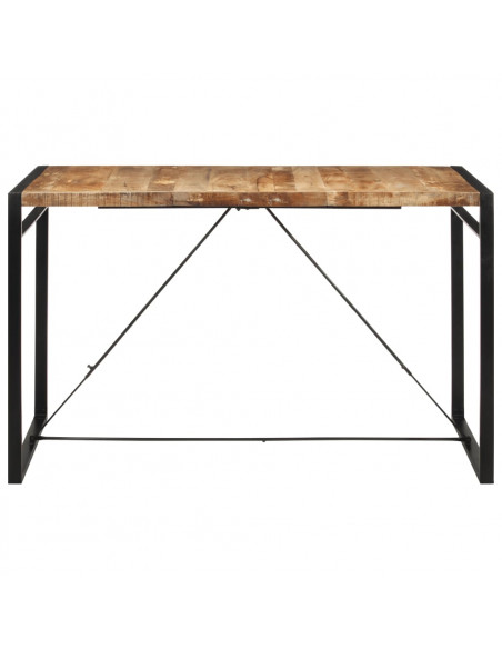 Tavolo da Bar 175x90x110 cm in Legno Grezzo Massello di Mango