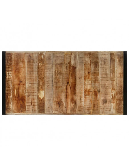 Tavolo da Bar 175x90x110 cm in Legno Grezzo Massello di Mango