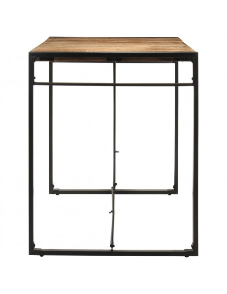Tavolo da Bar 175x90x110 cm in Legno Grezzo Massello di Mango