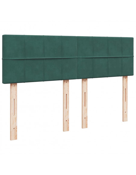 Struttura Letto Pouf con Materasso 140x190 cm in Velluto