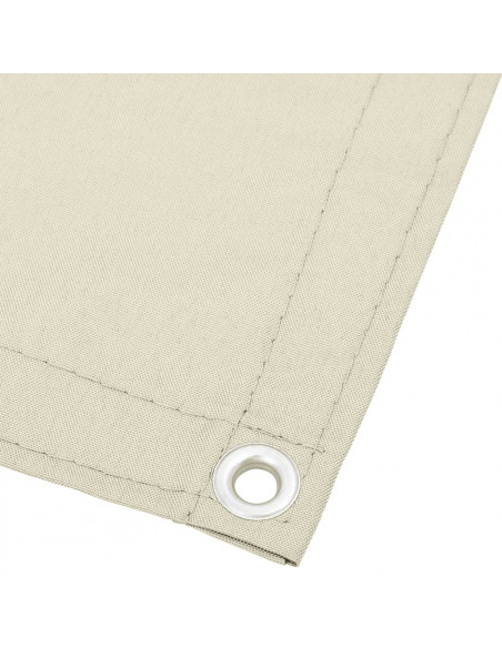 Paravento da Balcone Crema 75x1000 cm 100% Poliestere Oxford