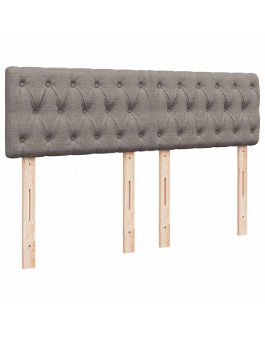 Pouf Letto con Materasso Tortora 140x190 cm in Tessuto