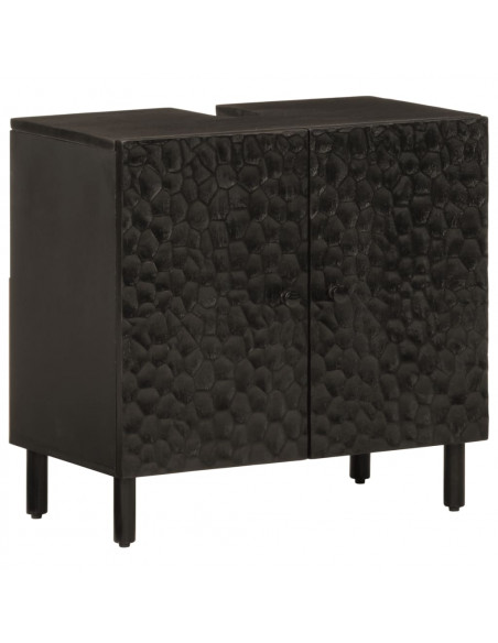 Set Mobili da Bagno 5 pz in Legno Massello di Mango