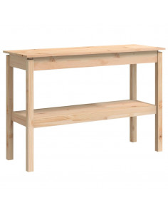 Tavolo Consolle 110x40x75 cm in Legno Massello di Pino 2