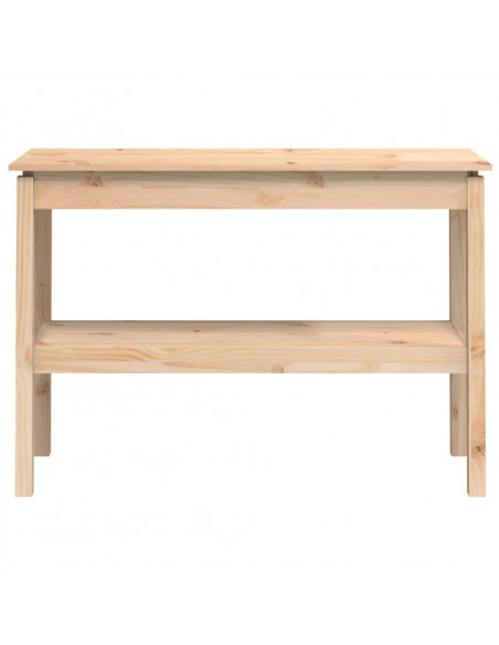 Tavolo Consolle 110x40x75 cm in Legno Massello di Pino