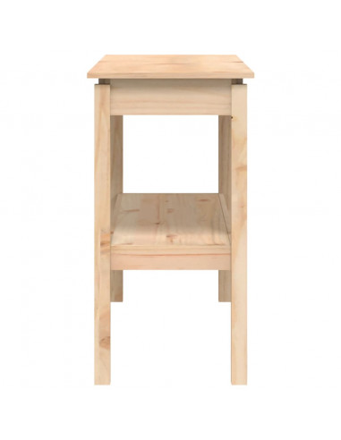Tavolo Consolle 110x40x75 cm in Legno Massello di Pino