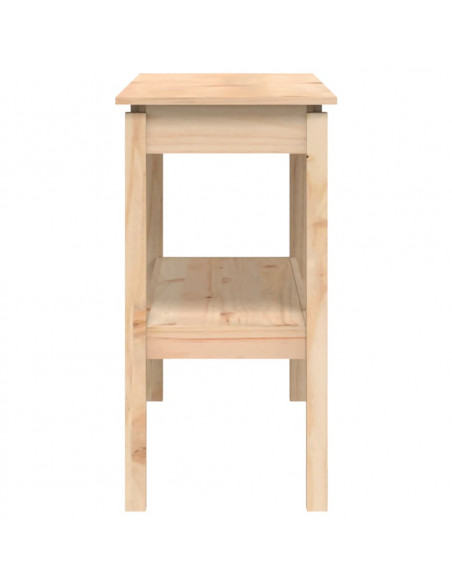 Tavolo Consolle 110x40x75 cm in Legno Massello di Pino