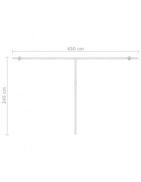 Tenda da Sole Automatica Autoportante 450x300 cm Crema