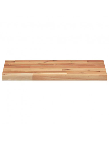 Piano Tavolo Rettangolare 60x30x2cm in Legno Massello di Acacia